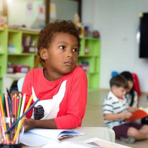 Child not paying attention in class